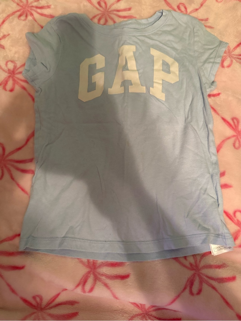 GAP Light Blue Short Sleeve Logo Tee